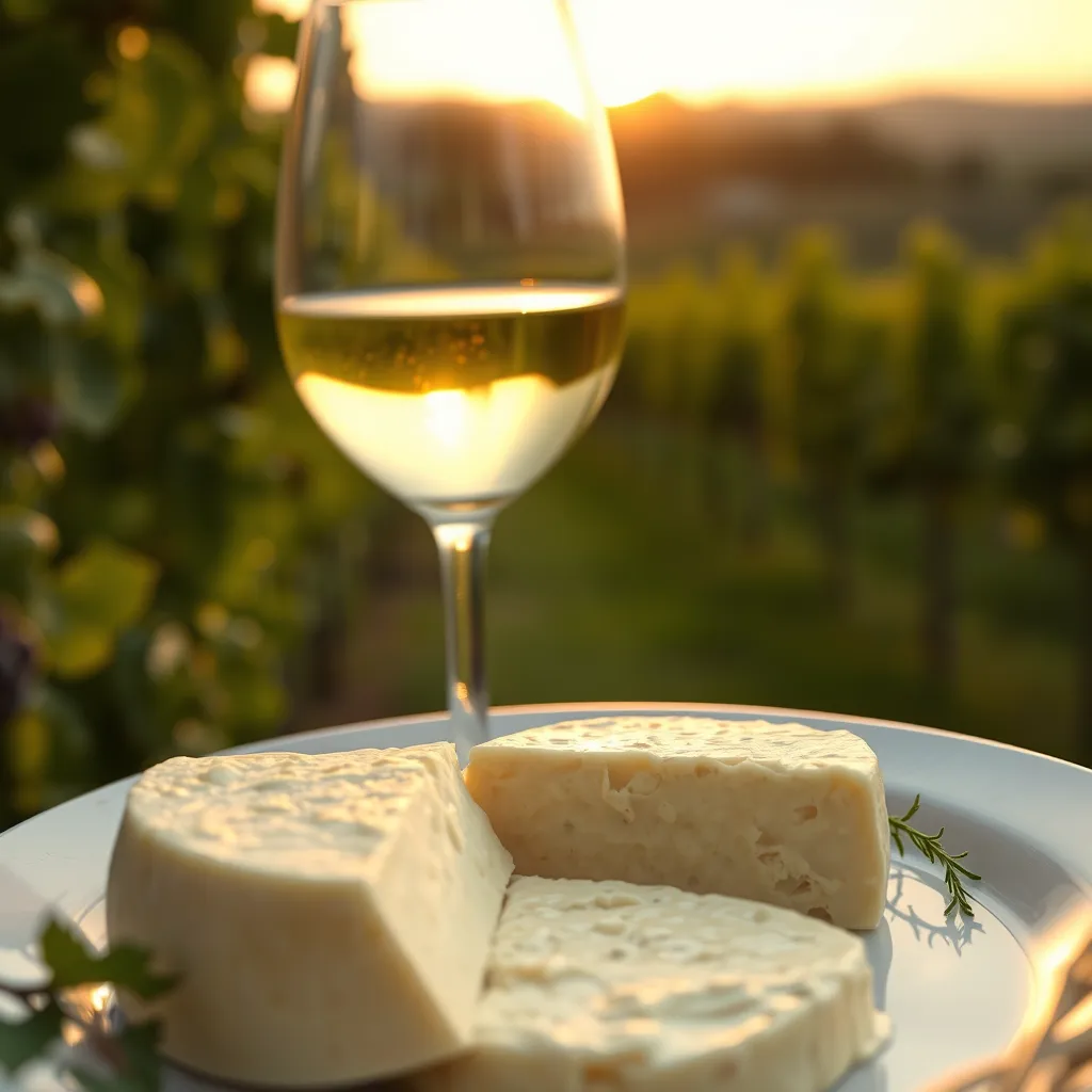 Queijo de Azeitão com vinho branco de Palmela